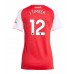 Maillot de foot Arsenal Jurrien Timber #12 Domicile vêtements Femmes 2025-26 Manches Courtes